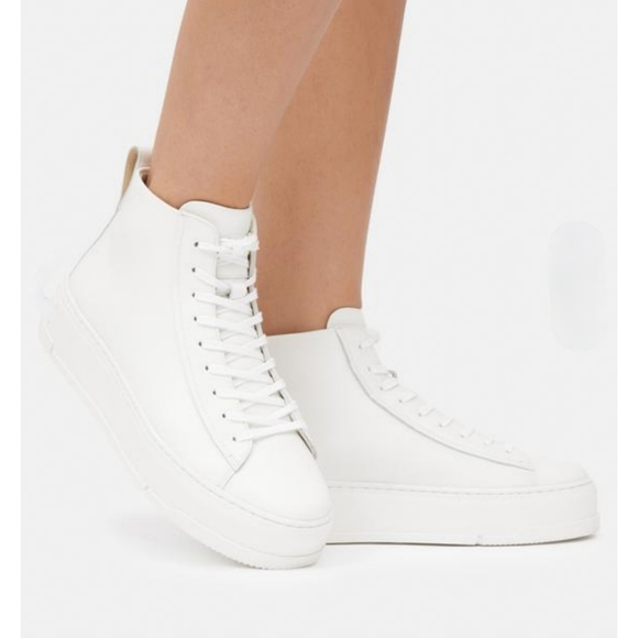 VAGABOND SHOEMAKERS White Leather Judy High Top Sneakers NWT 38 - Picture 3 of 5